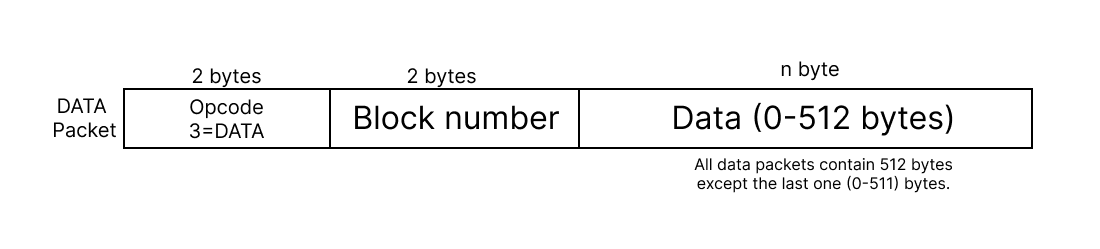 DATA message packet format